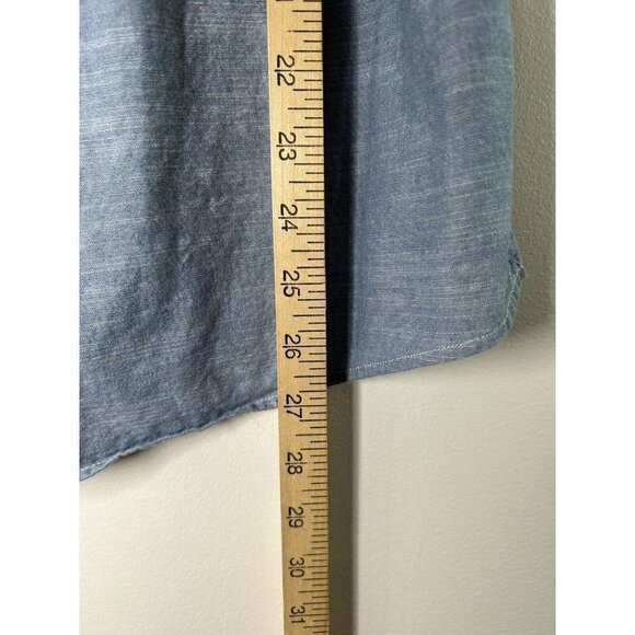 Eddie Bauer Men’s Classic Fit Button Down Shirt Blue Collared Size Medium - Picture 6 of 10